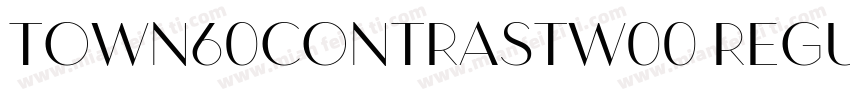 Town60ContrastW00 Regular Regular字体转换